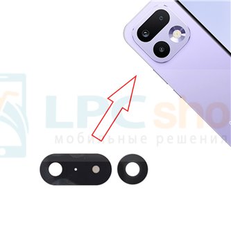 Стекло задней камеры Realme 16 Pro Черное