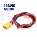 Кабель с разьемом XT90 / 2pin / 50см / папа  / 10AWG / под пайку