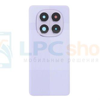 Крышка(задняя) для Xiaomi Redmi Note 14 Pro 5G (версия 200MP) со стеклом камеры Фиолетовая (без CE)