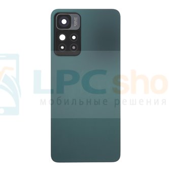 Крышка(задняя) для Xiaomi Redmi Note 11 Pro Plus 5G Зеленая со стеклом камеры - ORIG