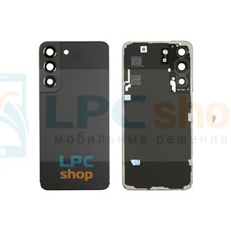 Крышка(задняя) для Samsung Galaxy S22 5G S901B Черная со стекло камеры - ORIG без СЕ