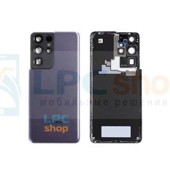 Крышка(задняя) для Samsung Galaxy S21 Ultra G998B Фиолетовая - OR