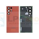 Крышка(задняя) для Samsung S22 Ultra S908B Красная + стекло камеры - OR без CE