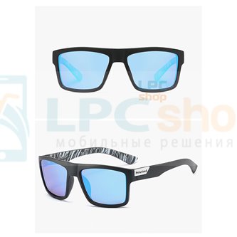 Очки Polarized черные с синими стеклами