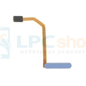 Шлейф для Samsung Galaxy A15 4G A155F на отпечаток пальца Синий