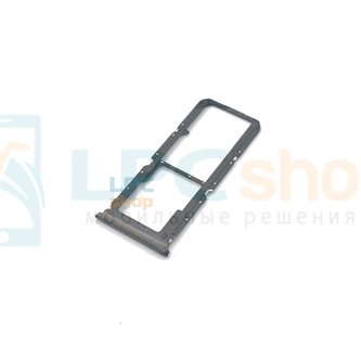 Лоток сим карты Realme 9i RMX3491 Черный (версия для 2-х сим)
