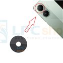 Стекло задней камеры Xiaomi POCO X7 Pro Черное (Верхнее)
