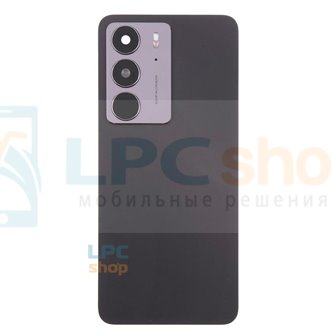 Крышка(задняя) Realme C75 4G RMX3941 Черная со стеклом камеры