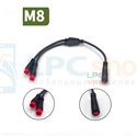 Переходник с разъемом M8 мама на 2папа 2pin 20см (для электровелосипеда / самаката)