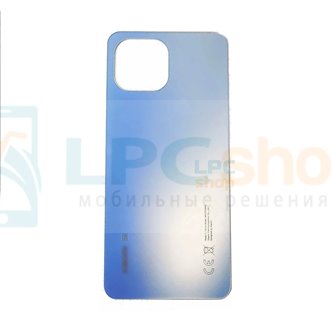 Крышка(задняя) для Xiaomi Mi 11 Lite 5G Синяя - ORIG с CE и надписью 5G