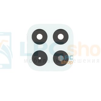 Стекло задней камеры для Huawei Honor X6C Белое