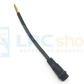 Кабель с разъемом M16 водонепроницаемый (4 pin, 4 контакта, 20см, папа)